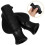 2Pcs Black Plastic Wheelchair Handle Grips Ergonomic Non- 11