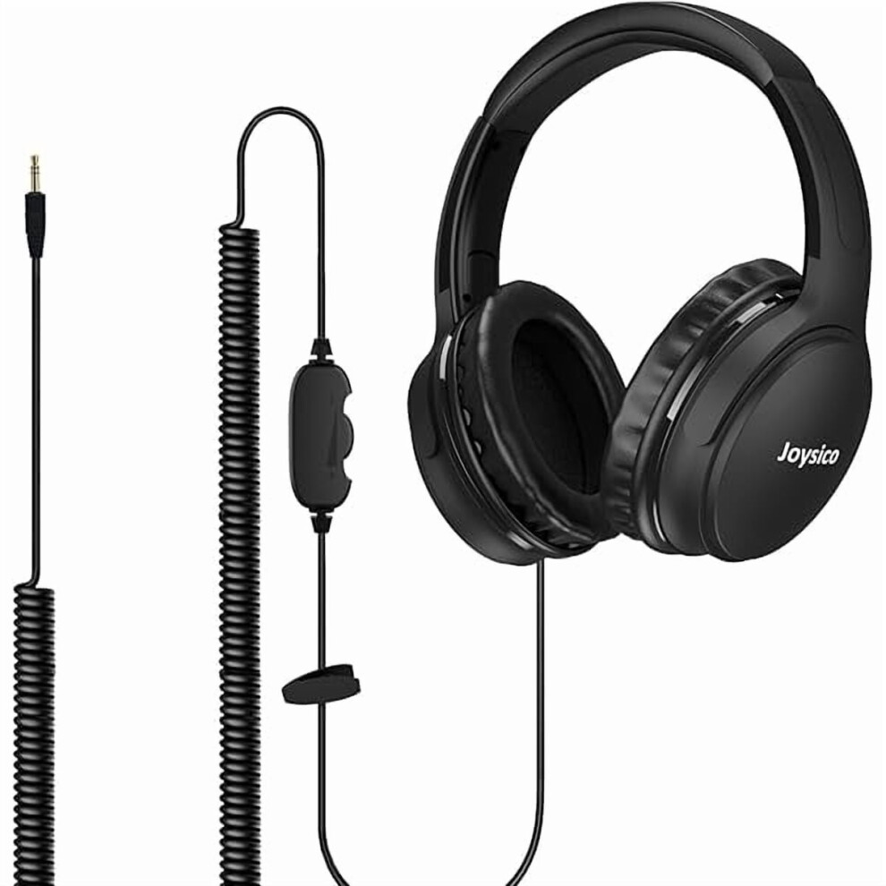 Headphones With 6M Coiled Cord, Volume Control, 3.5Mm Jack, 9377112864877