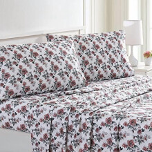 Bettwäsche-Set aus Mikrofaser-Polyester mit Vintage-Rosenmuster