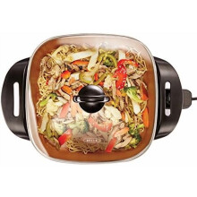 Padella elettrica in ceramica e titanio da 12 pollici