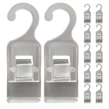márkátlan 12 db-os ruhacsipesz átlátszó vállfacsipesz utazási 5.00x1.80x1.00cm átlátszó
