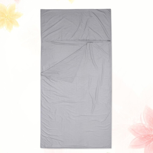 Grå polyester soveposeforing 75x210cm