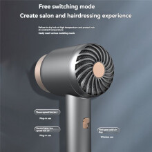 Wireless Hair Dryer Plug -in and Charging 2 in 1 with Usb Charging Cold Hot Wind Wireless Hair Dryer B EU Plug