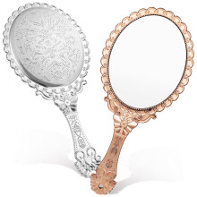 Vintage handspiegel voor make-up voor vrouwen