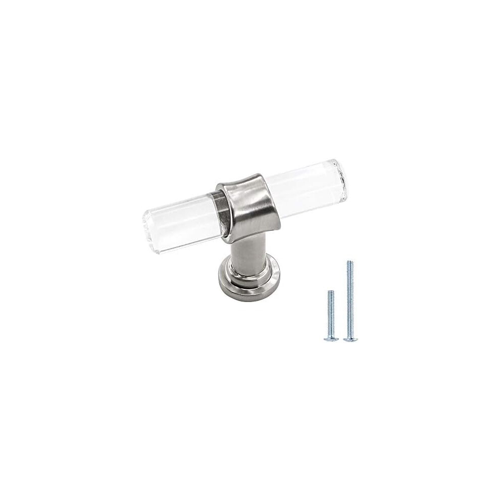Lucite Cabinet Knobs With Gold Zinc Base Â 10 Pack 9104899484307