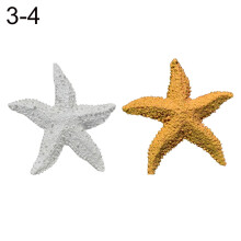 2 piezas de adorno para pecera, miniaturas de estrellas de mar mediterráneas de resina, decoración para acuario, decoración para pecera, no