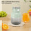Frullatore portatile da 500 ml verde ricaricabile USB 5