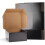 Caixas de envio pretas de papelão ondulado 8x8x4 polegadas (pacote com 6) 1