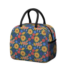 Boîte à lunch isotherme à motif floral pour femme – Étanche, idéale pour le travail, la plage, les voyages, les pique-niques et le camping