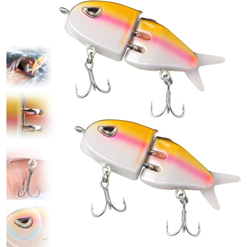 Κιτ δολώματος S-Action Mini Glide2PCS Multi-Jointed Swimbait