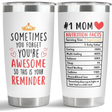 Pahar Mom din oțel inoxidabil de 20 oz, izolat în vid