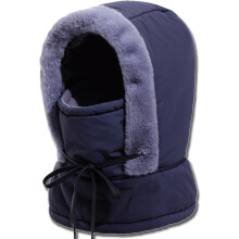 Thermische fleece bivakmuts met gezichtsmasker, één maat