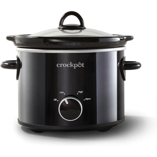 Crockpot2-Quart Classic Slow Cooker Small Slow Cooker Black
