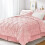 Pink and Ivory Comforter Set Full Size 7 Piece 1