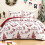 Vendbart blomsterteppesett i queen size 1