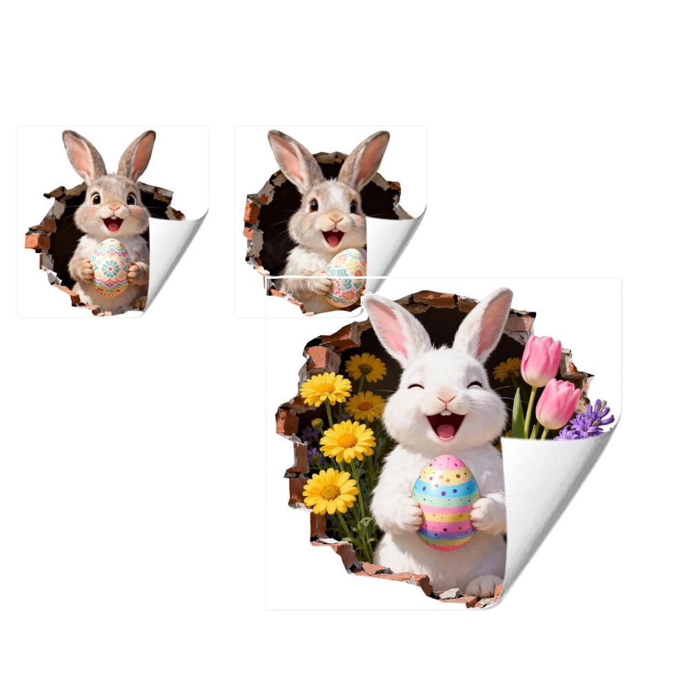 Easter Rabbit Wall Decals 30x40cm 2 pcs