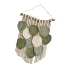 Crochadh Balla Macrame Duilleog Boho 40x50cm