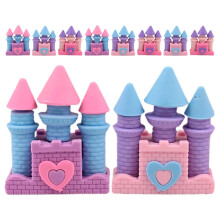 10Pcs Adorable Erasers Assorted Color Creative Pencil Erasers with Smooth Erasing