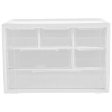 Boîte de rangement de tiroir de bureau en plastique blanc