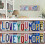 Placa de metal vintage "Love You More" para parede, 40x10 cm (16x4 polegadas). 1