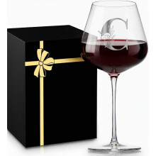 Taças de vinho de cristal charmosas para mulheres – Vinho tinto/branco, presentes para inauguração de casa, escritório, anfitriãs, despedida