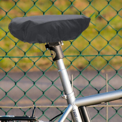Waterproof saddle cover for bicycle Black 1
