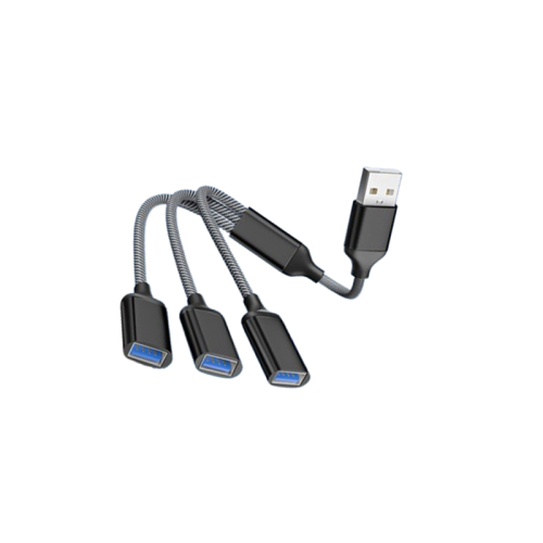 3-Port-USB-Hub-Splitter-Adapter Black 2