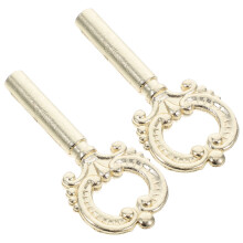 Lot de 2 boutons d'interrupteur de lampe en alliage de zinc doré