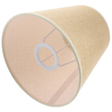 Abat-jour de lampe de table en lin beige 19 x 19 x 17 cm