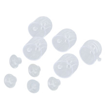 10pcs Transparent Plastic Aquarium Plant Cups with Suction Clear 10cm