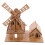 4Sets Stem Windmühlen Bambus DIY Experiment Oberfläche Khaki 1
