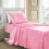 Satin Sheets Twin XL Light Pink 3-Piece Set 1