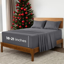 Extra tiefe Bettlaken (14-teilig) – Iconic Collection Bettwäsche – Hotel-Luxus, ultraweich, kühlend – knitter-, farb- und fleckenbeständig
