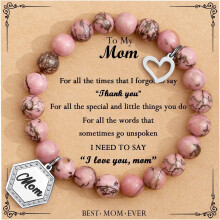 Mother's Day Beaded Bracelets for Women & Teens – Gifts for Mom, Daughter, Wife, Friends, Sister, Aunt, Grandma – Easter, Birthday