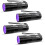 Συσκευασία 4 φακών UV 395nm, 12 LED Blacklight για ούρα κατοικίδιων, σκορπιούς, κοριούς – 1