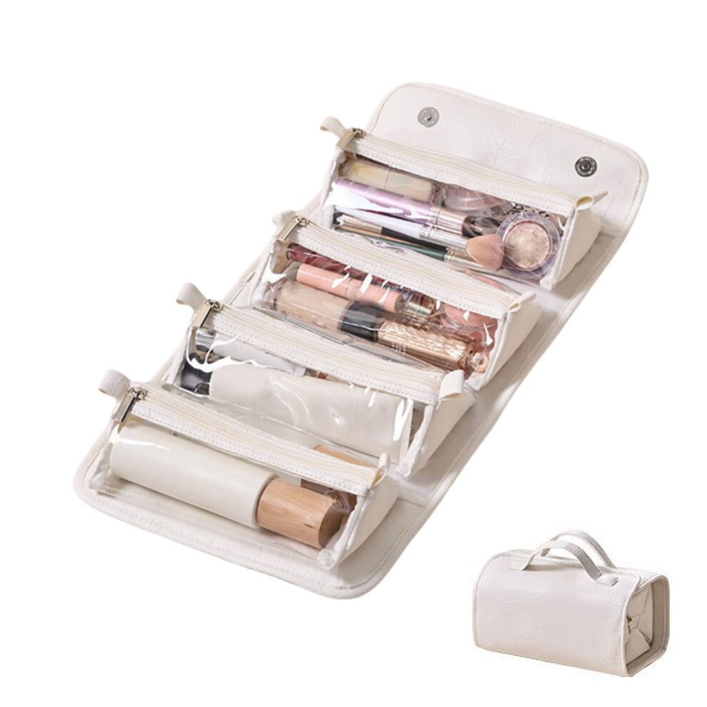 Waterproof PU Leather 4-in-1 Cosmetic Bag