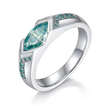 Magnetische moissanite ringen Magtherapy lymfetherapie titanium ionenringen