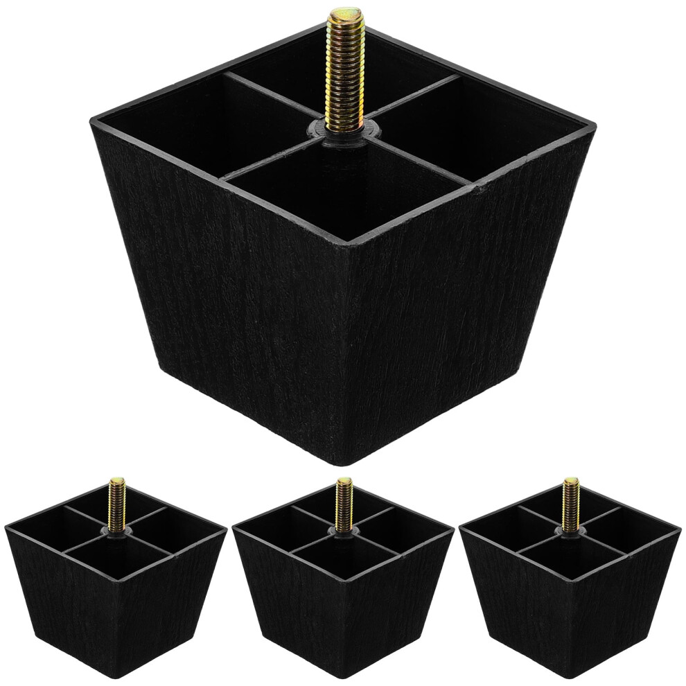 4 Pcs Square Furniture Legs Desk Legs Foot Pad Couch Feet Furniture Legs 3 Inch Dresser Feet Sofa Replacement Legs 9485826391999