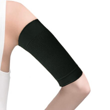 Manico aderente elastico compressivo per braccia, modellatore sportivo per braccia - nero