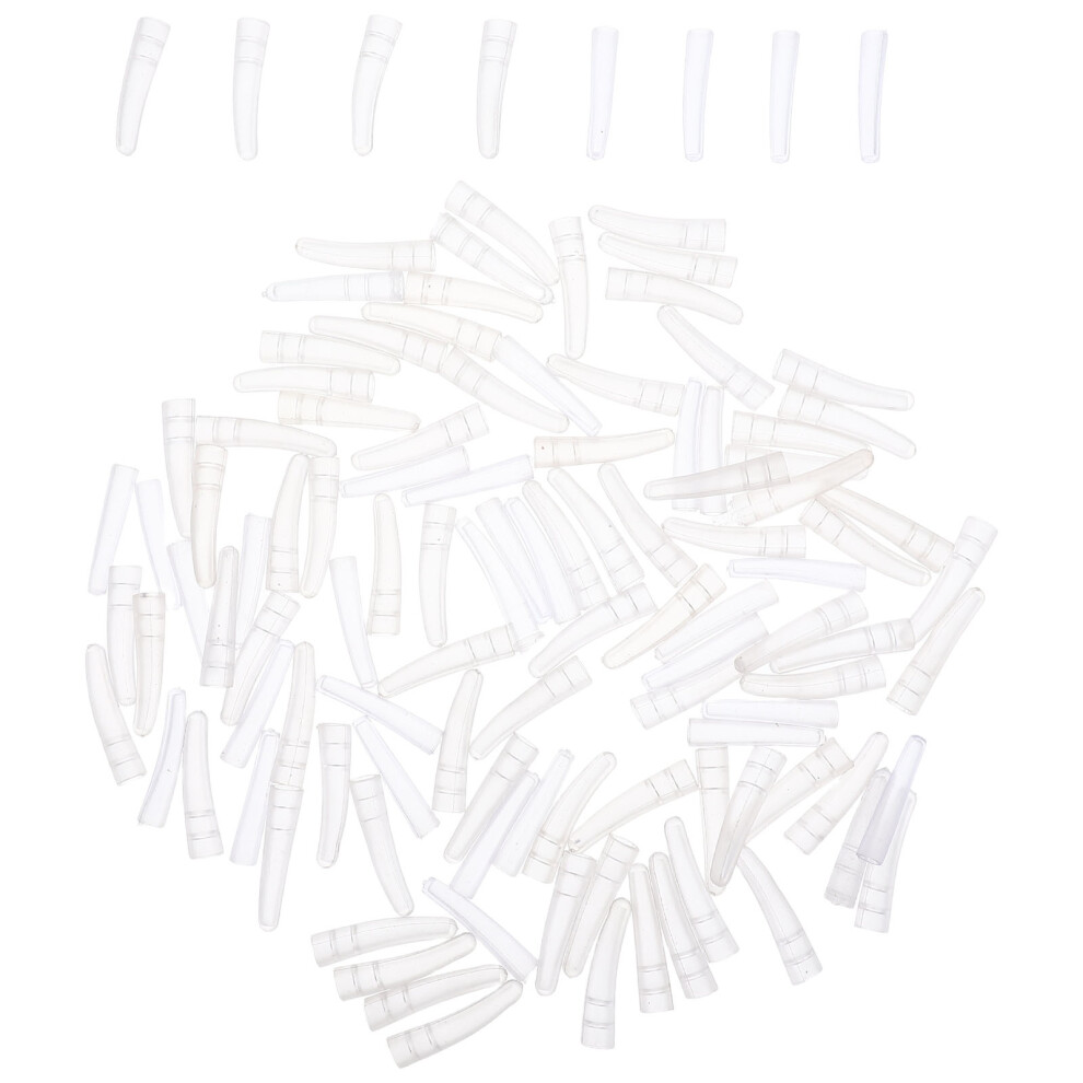 Happyyami 800Pcs Eyelash Tweezers Cap Clear Pvc Tip Protectors For Safe Grafting
