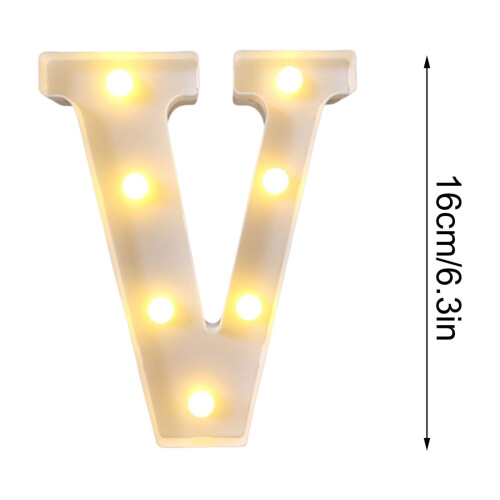 LED-Leuchtbuchstaben – Rosa Glitzeralphabet, 2 AA