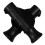 6Pcs Ergonomic Black Plastic Handle Covers for Wheelchair Walkers 1