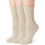 Damen-Rüschen-Knöchelsocken, einfarbig, mit Umschlagbündchen, 3 Paar 1
