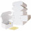 Caixas de envio de papelão ondulado branco, 15 x 10 x 8 cm (6 x 4 x 3 polegadas), conjunto de 50 unidades 1