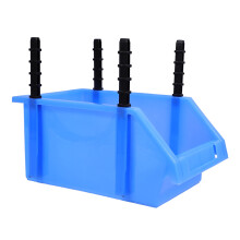 Boîte à outils OUNONA, rangements pour garage, bacs de rangement, bleu