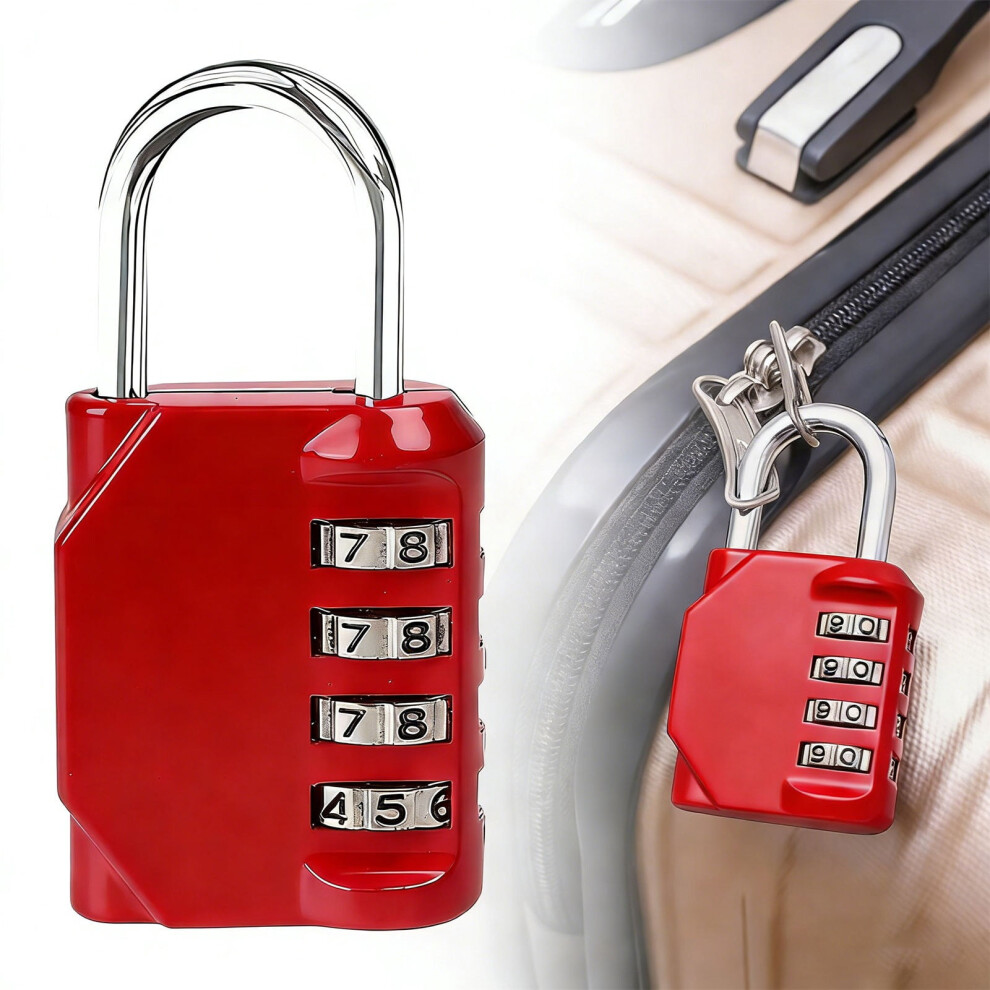 4-Digit Weatherproof Combination Padlock, Zinc Alloy, 9450273339818