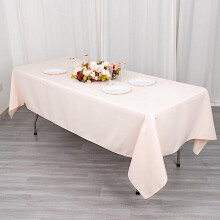 Hochwertige rechteckige Tischdecke aus Polyester, 60 x 102 Zoll
