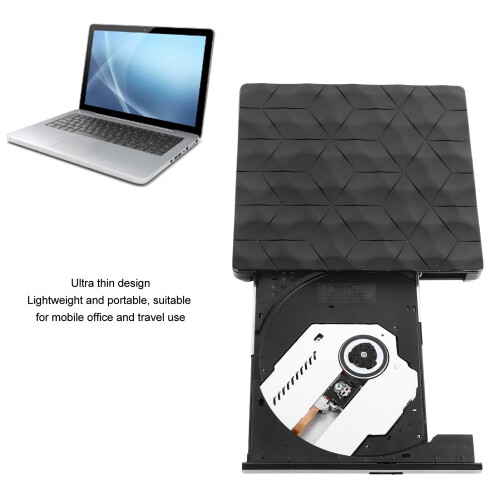 Lecteur DVD externe USB 3.0 - Plug & Play, plastique 2