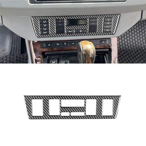 Carbon Fiber for  X5 E53 2000-2006 Central Control Air Conditioner Adjustment Button Trim Interior Accessories 1