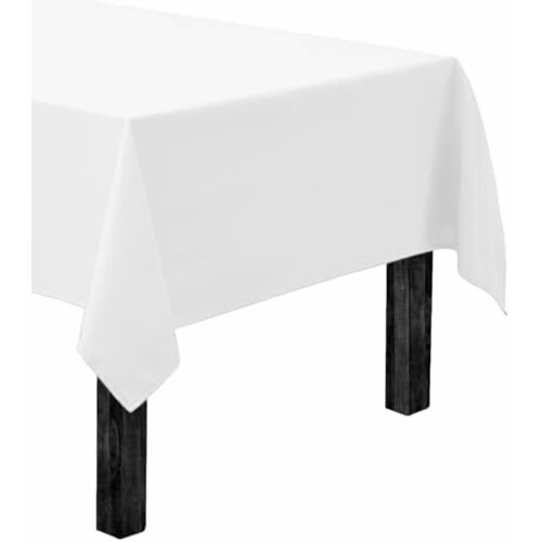 Hvit polyesterduk 237 x 360 cm til 2,4 meter bord
